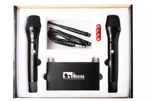 Sistema de Karaoke con micrófono de metal dual <span class=keywords><strong>antana</strong></span>, inalámbrico, bietrun, portátil - Product Image 3