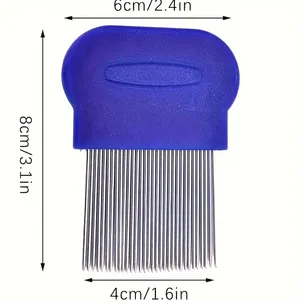 Pet Dog Grooming Comb Stainless Steel Straight Row Close Tooth Open Knot Flea Removal Comb