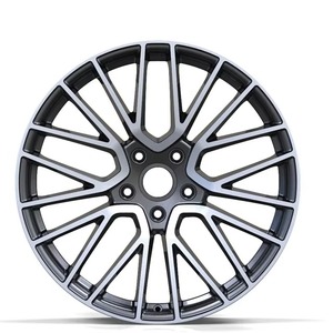 Kipardo Llantas de coche forjadas 21 pulgadas 5x130 Ruedas de fibra de carbono Blackfull Ruedas forjadas de cara mecanizada para Posche Panamera - Product Image 2