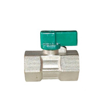 Vanne à boisseau sphérique double filetage mâle DN15 1/2'' sur mesure - Vanne d'arrêt à poignée courte épaissie double filetage mâle en acier inoxydable 304