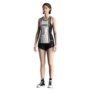 Camiseta Deportiva de Alto Rendimiento para Mujer, Ajustada al Cuerpo, Absorbente de Humedad, Estilo Racerback, para Gimnasio y Entrenamiento Diario - Product Image 3