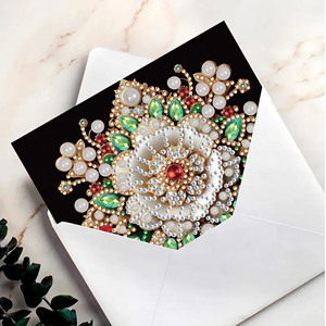 <strong>Mandala</strong> Diamond <strong>Dotting</strong> Greeting Card Kit for Adults - Stress Relief Craft Set (6 PCS) - Product Image 3