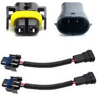 Cable Adaptador de Extensión para Faros LED HID, Arnés de Cables de Aluminio, Conector Macho-Hembra para Motocicleta y Automóvil
