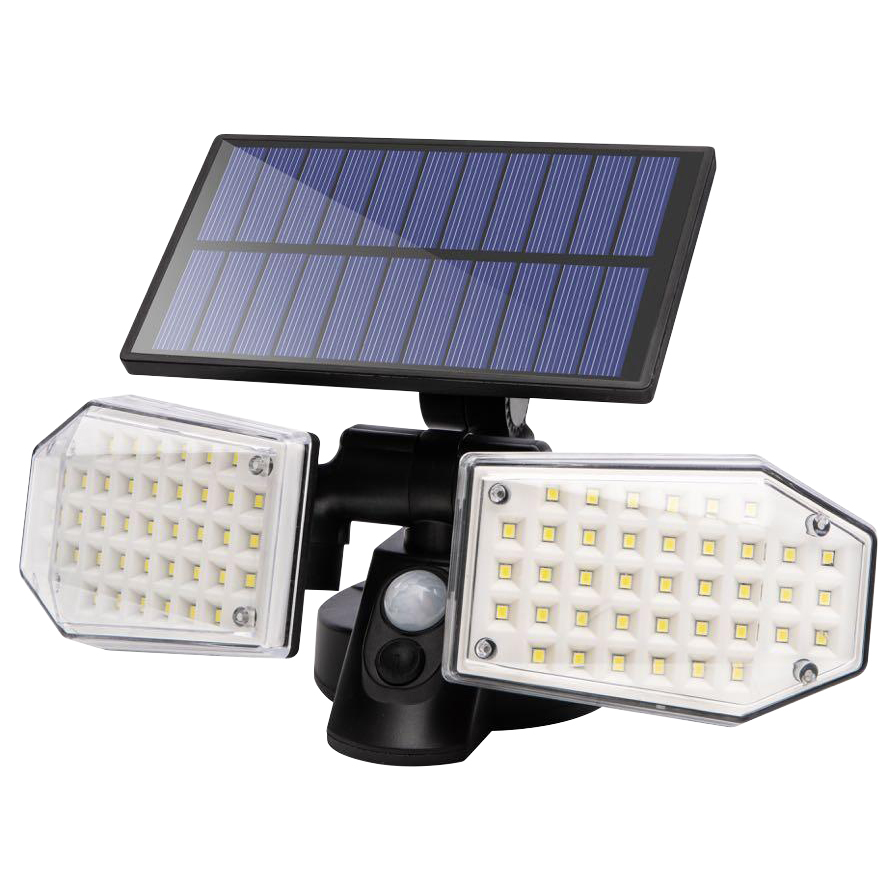 ABS 78 Led Waterproof Solar Sensor Lights Outdoor Double Adjustable Heads Solar Wall Lights