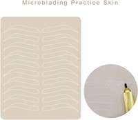 Accesorio de Entrenamiento de Microblading de Látex Hadiyah Beauty - Piel de Práctica Duradera y Suave para Maquillaje Permanente de Cejas, Sin Necesidad de Tinta
