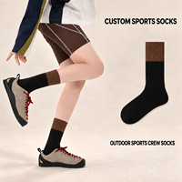 Chaussettes de sport personnalisées en gros avec logo, chaussettes athlétiques côtelées en tricot pour l'entraînement quotidien et la remise en forme
