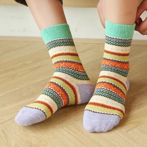 Nouvelles <span class=keywords><strong>chaussettes</strong></span> d'intérieur chaudes et épaisses en laine, <span class=keywords><strong>chaussettes</strong></span> d'hiver confortables pour femme - Product Image 5