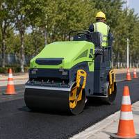 Rouleau vibratoire à double tambour de 4 tonnes pour le pavage des parkings et le compactage des routes résidentielles