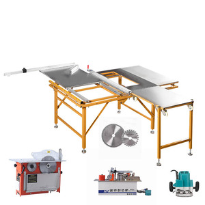 Table de coupe pour le travail du bois, machine à scier portable, table de scie coulissante pliable à vendre, mini scie à bois multifonctionnelle - Product Image 1