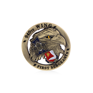 Custom Metal US The First marker Eagle Copper Challenge Coin - Product Image 2