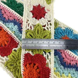 Produk baru buatan tangan berbagai rajutan katun pola renda bunga bordir untuk pakaian DIY Crochet pinggir renda simpai rambut - Product Image 4