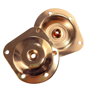 Rose <b>Gold</b> Plated Iron Furniture Connector 65x73x1.5mm For <b>Sofa</b> Bed Chair Legs Durable Stamped Hardware Support - Product Image 4