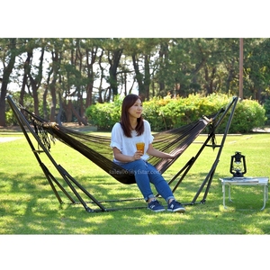 Chaise Double <span class=keywords><strong>hamac</strong></span> de Camping, 2 places, facile à transporter, en métal, acier inoxydable, vente en gros, bricolage - Product Image 3