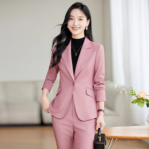 Women's Suit Set Polyester Formal Full Sleeve Anti-Wrinkle Spring Professional Workwear - Product Image 4