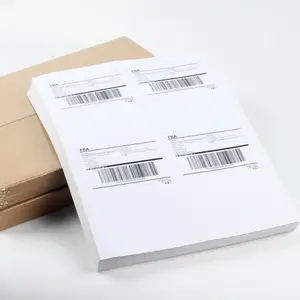 Inkjet Laser Amazon Fba Logistiek Doos Nummer Matte Schrijven Papier Blanco A4 Sticker Afdrukken Papier