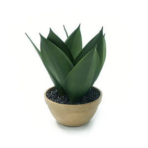 Plante Serpentine Artificielle en Pot en Fibre de Cellulose, Plantes Artificielles en Pot, Plante Sansevieria Artificielle pour la Décoration Intérieure de la Maison, de la Cuisine, de la Chambre et du Bureau - Product Image 1