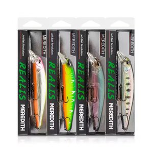 MEREDITH sentak sentak ikan kecil 100F 14g umpan pancing Wobbler apung 24 warna umpan keras Minnow kualitas profesional Depth0.8-1.0m - Product Image 6