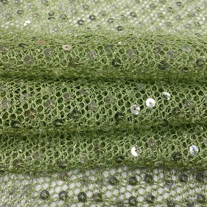 Sản Phẩm Nóng Vicryl Lưới Ánh Sáng Màu Xanh Lá Cây 100% Polyester Thêu Vicryl Lưới Váy Vải - Product Image 2