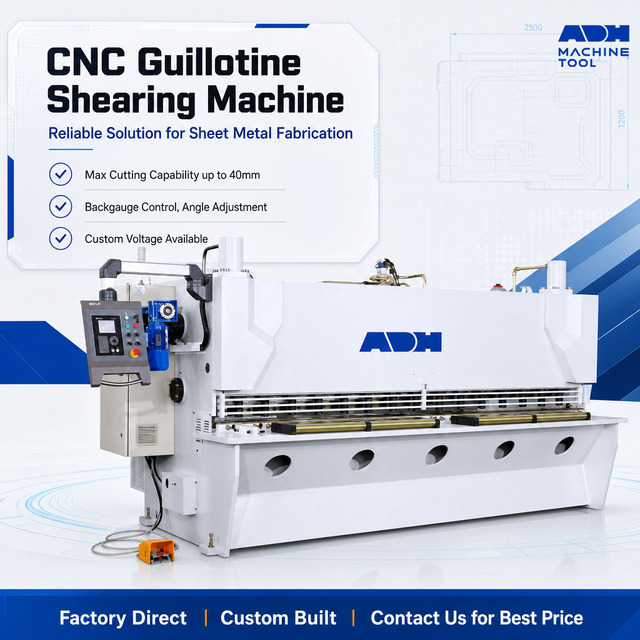 2500mm 3200mm 4000mm Hydraulic Guillotine Shearing Machine for Sheet Metal Plate Cutting CNC Metal Fabrication Equipment