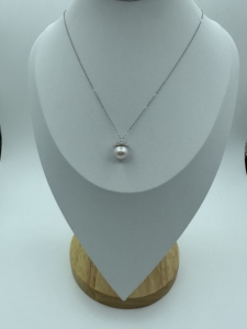 Vente en gros 9-10mm AAAAA véritable perle naturelle <span class=keywords><strong>reine</strong></span> <span class=keywords><strong>des</strong></span> <span class=keywords><strong>neiges</strong></span> collier tendance bijoux élégants collier de perles d'eau douce de haute qualité - Product Image 2