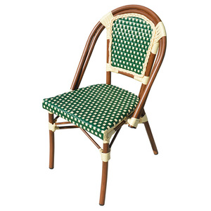 Style moderne Balcon extérieur Loisirs Chaise en rotin Dossier Simple <span class=keywords><strong>Table</strong></span> française Internet Café Ensemble de chaises Style français Imperméable - Product Image 5
