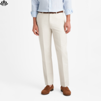 Pantalon Habillé Haut de Gamme pour Homme, Décontracté, Polyvalent, Respirant, en Mélange Coton et Lin