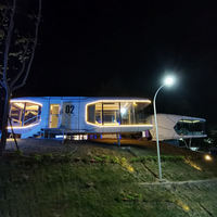 Support personnalisé complet mobile minuscule capsule modulaire maison de conteneur préfabriquée