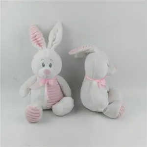 Suppliers ODM OEM Custom White Long Ear Stuffed Bunny Rabbit Stuffed Animals Plush Toys