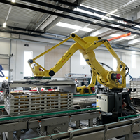 Robot de palettisation robuste FANUC M-410iC/315 PLC & Moteur, 4 axes, charge utile de 315 kg, pour ligne de palettisation automatique en usine alimentaire