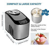 Machine à glace automatique Hicon, best-seller, pour la fabrication de glaces maison