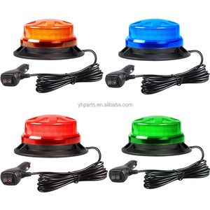 Магнитная светодиодная синяя аварийная мигалка-стробоскоп для автомобиля, сигнальная лампа-вспышка 12В/24В, маяк безопасности для транспортных средств - Product Image 5