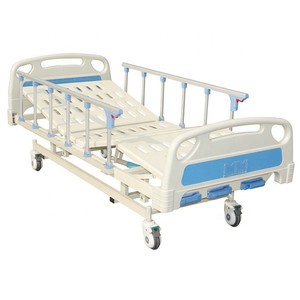 Lit d'hôpital électrique à trois fonctions, lit de soins manuel pour personnes âgées et usage médical - Product Image 1