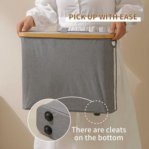 Organizador de Ropa con Logotipo Personalizado, Contenedor, Cesta de Almacenamiento de Papel Higiénico, Cesta de Bambú para Papel Higiénico con Tapa - Product Image 5