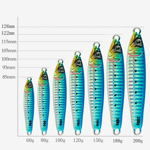 Jigging pro Pesca <span class=keywords><strong>COSO</strong></span> Jigs Pesca Isca 60g 80g 100g 120g 150g agua salada fundición Metal Jigs para Señuelos de Pesca de pargo - Product Image 6