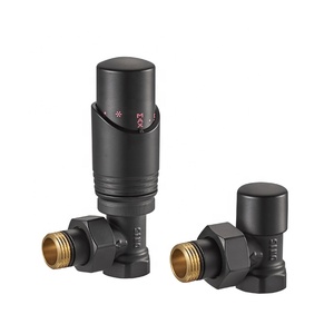 Válvula de <span class=keywords><strong>radiador</strong></span> termostático acodado cromado TRV para BJ1200-J de <span class=keywords><strong>radiador</strong></span> de toalla - Product Image 2