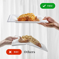 Vaisselle jetable personnalisée en canne à sucre, compatible micro-ondes, assiette carrée compostable et biodégradable en bagasse de 10 pouces