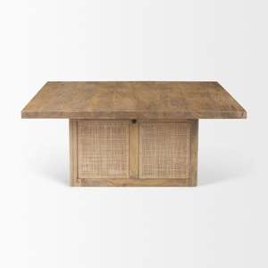 Table basse gigogne moderne et rustique de style américain Meubles de maison intelligente en bois massif pour le salon - Product Image 1