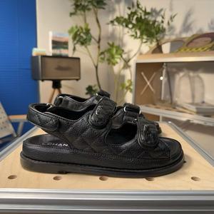 <span class=keywords><strong>Sandali</strong></span> Estivi da <span class=keywords><strong>Donna</strong></span> in <span class=keywords><strong>Pelle</strong></span> con Punta Aperta e Fondo Piatto, Casual con Chiusura a Velcro, Scarpe da Spiaggia alla Moda per Esterni - Product Image 4