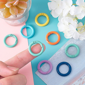 Móc Khóa Lò Xo Vòng Chữ O Bằng Kim Loại Tùy Chỉnh Móc Khóa Carabiner Tròn Có Thể Mở Được Móc Khóa Túi Móc Khóa <span class=keywords><strong>D</strong></span>ây Xích Chó Vòng Chữ <span class=keywords><strong>D</strong></span> Vòng Chữ O Màu Vàng Hồng - Product Image 5