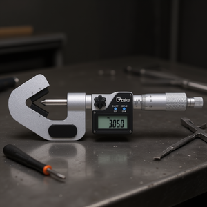 Take Digital <b>Micrometer</b> With Prism Anvil IP65 Waterproof Measurement Tool - Product Image 2