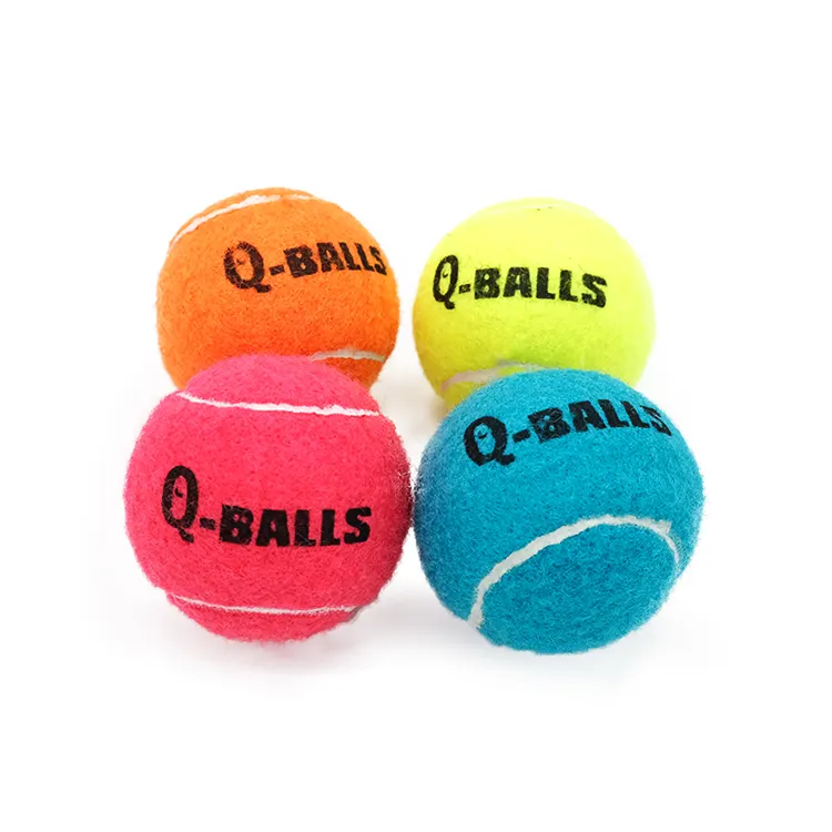 Изготовленный На Заказ пакет четырех собака игрушка мяч латексная собака теннисные мячи 6,4 см интерактивный скрипучий игрушки для домашних животных Прямая поставка от производителя