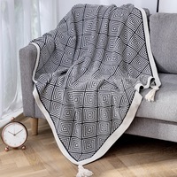 Couverture en flanelle ultra douce pour sieste, jeté de canapé individuel, couverture climatisation toutes saisons, pour bureau et camping