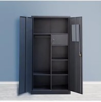 Armoire de classement ignifuge en acier inoxydable, étanche, réglable, à 1 tiroir, verrouillable, pour usage scolaire, cuisine, salle à manger, design moderne