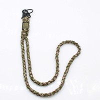 Collier lanière paracord extérieur camping paracorde tressé lanière de téléphone portable aigle bec boucle pendentif survie porte-clés