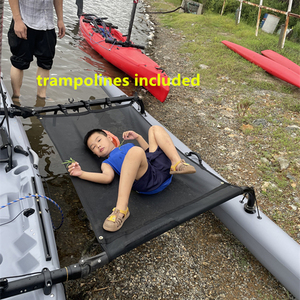 Velero de plástico Trimaran de 18 pies de alta calidad con sistema de accionamiento de pedal y nuevo diseño de timón a la <span class=keywords><strong>venta</strong></span> - Product Image 6