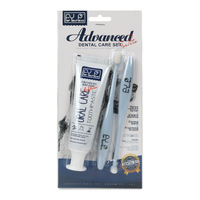 Kit de nettoyage des dents pour animaux de compagnie avec brosse à dents en plastique Dentifrice pour chien et chat-pour mordre et toiletter