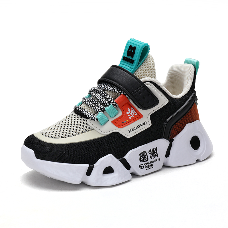 Дышащие сетчатые спортивные кроссовки для мальчиков, Детские повседневные кроссовки