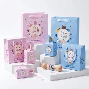 Scatole di Carta per Confezioni Regalo Baby Shower, Scatole per Cioccolatini con Manico per Feste di Rivelazione del Sesso del <span class=keywords><strong>Neonato</strong></span> - Product Image 5