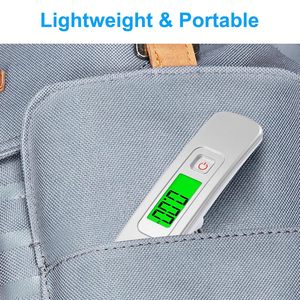 Hot Selling 50KG 10g Tragbares elektronisches LCD-Display Wiederauf lad bares Gepäck Reise waage Digital - Product Image 2