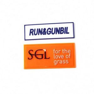 Customized Embossed 2D Soft PVC Logo Patch Badge for Sewing for Garment Labels - Product Image 3